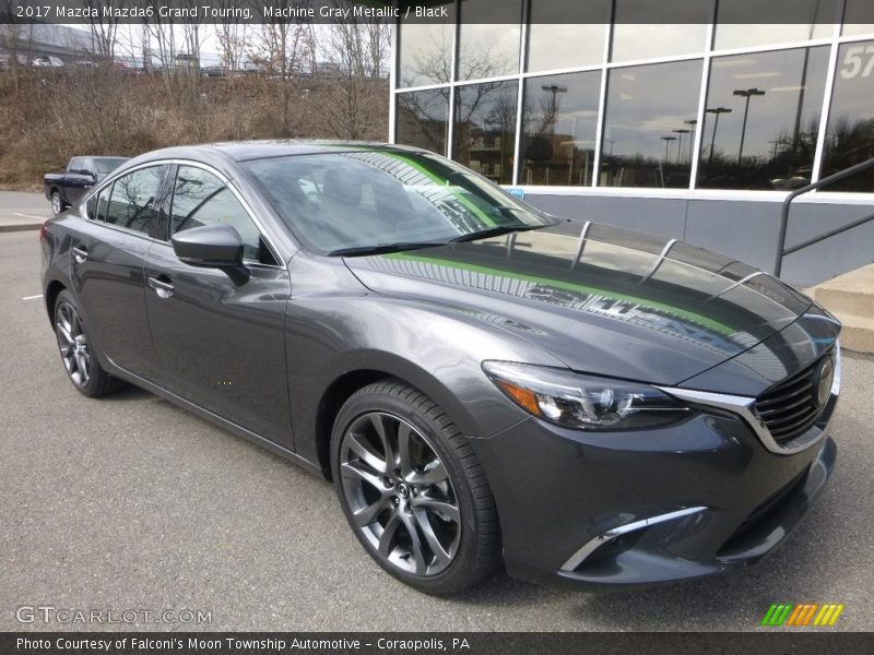 Machine Gray Metallic / Black 2017 Mazda Mazda6 Grand Touring