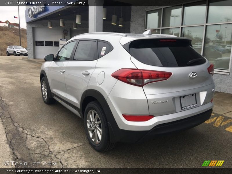 Molten Silver / Gray 2018 Hyundai Tucson SEL