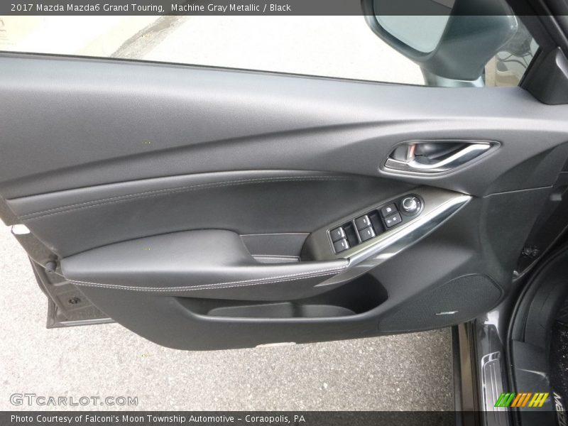 Machine Gray Metallic / Black 2017 Mazda Mazda6 Grand Touring