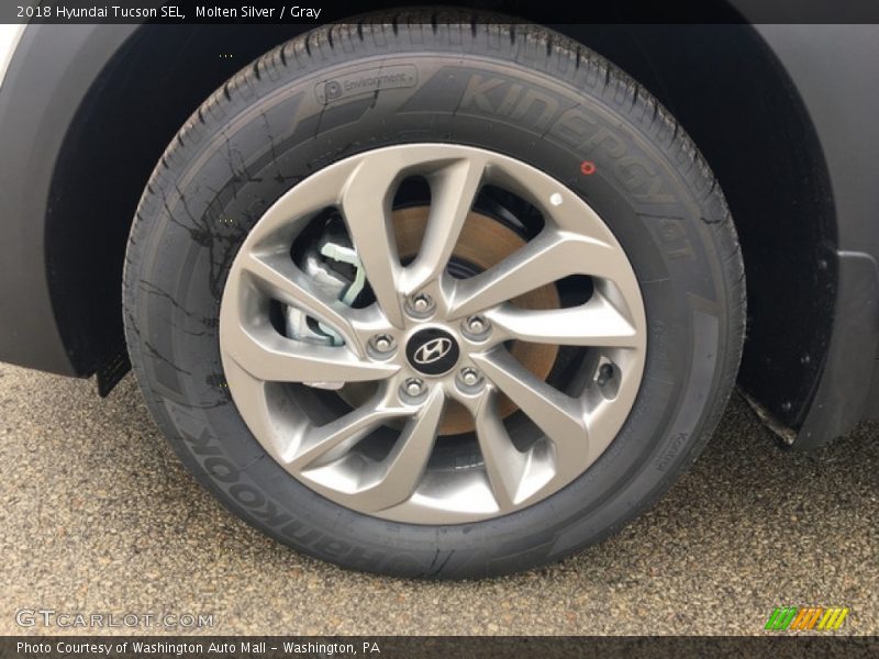 Molten Silver / Gray 2018 Hyundai Tucson SEL