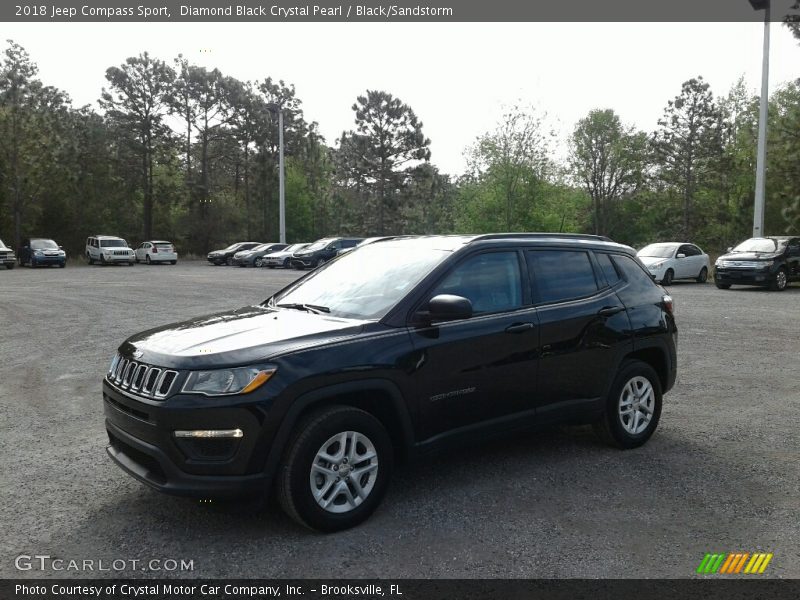 Diamond Black Crystal Pearl / Black/Sandstorm 2018 Jeep Compass Sport