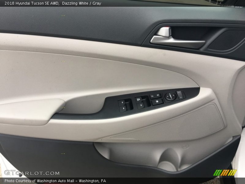 Dazzling White / Gray 2018 Hyundai Tucson SE AWD