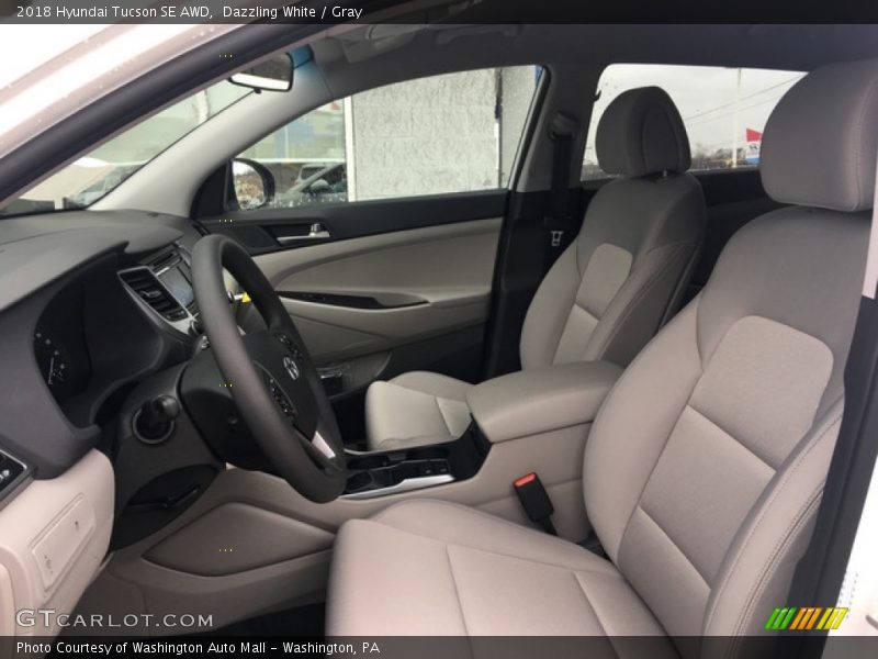 Dazzling White / Gray 2018 Hyundai Tucson SE AWD