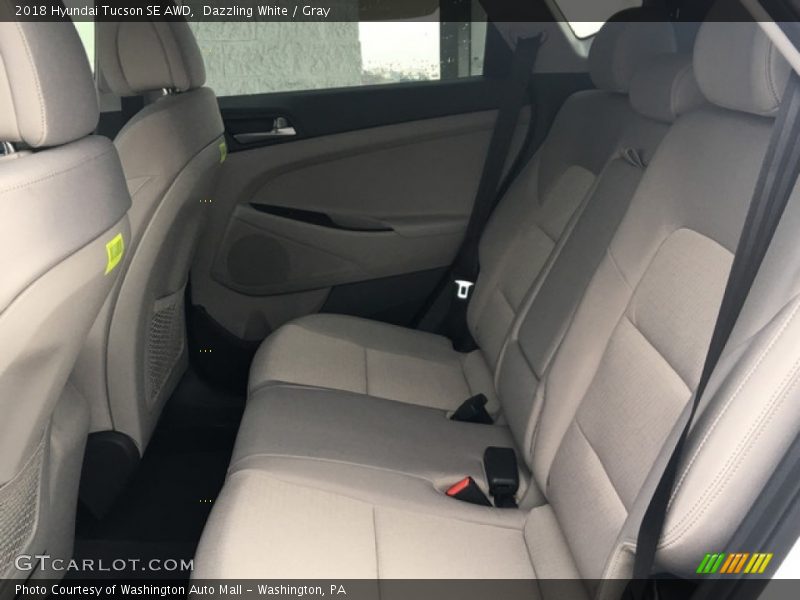 Dazzling White / Gray 2018 Hyundai Tucson SE AWD