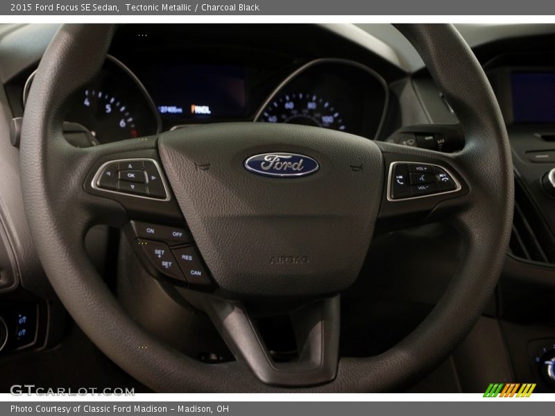 Tectonic Metallic / Charcoal Black 2015 Ford Focus SE Sedan