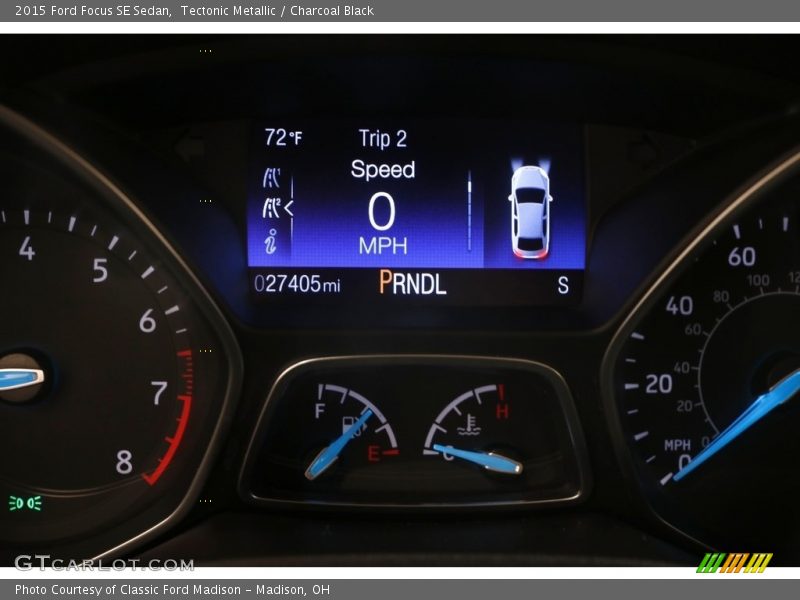 Tectonic Metallic / Charcoal Black 2015 Ford Focus SE Sedan
