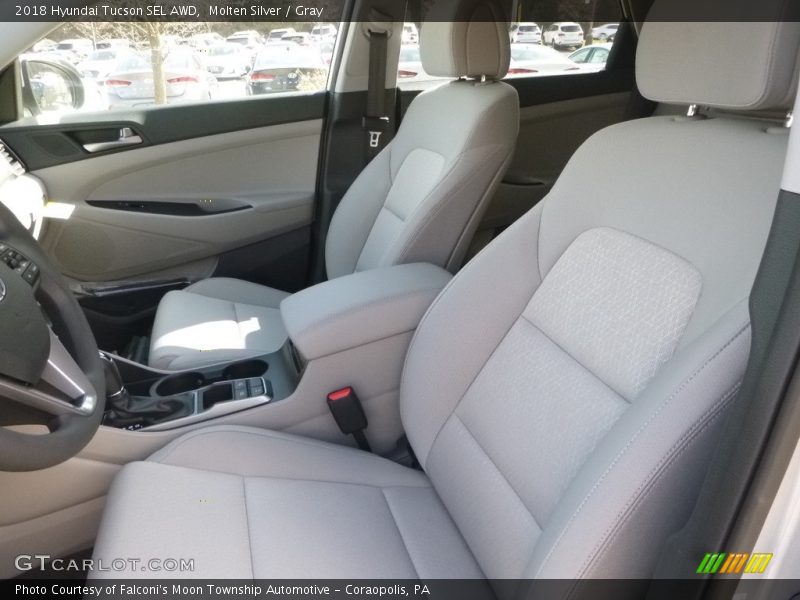 Molten Silver / Gray 2018 Hyundai Tucson SEL AWD