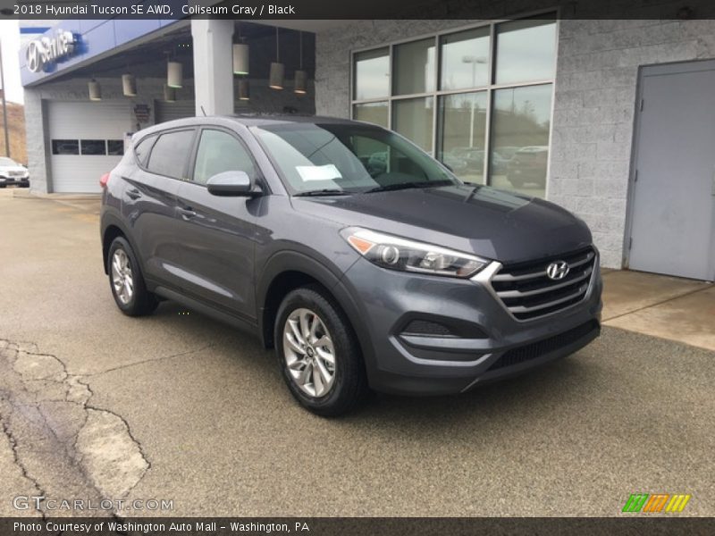 Coliseum Gray / Black 2018 Hyundai Tucson SE AWD