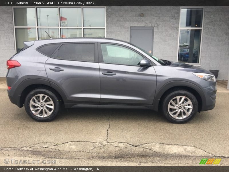Coliseum Gray / Black 2018 Hyundai Tucson SE AWD