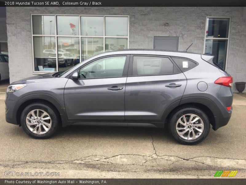 Coliseum Gray / Black 2018 Hyundai Tucson SE AWD