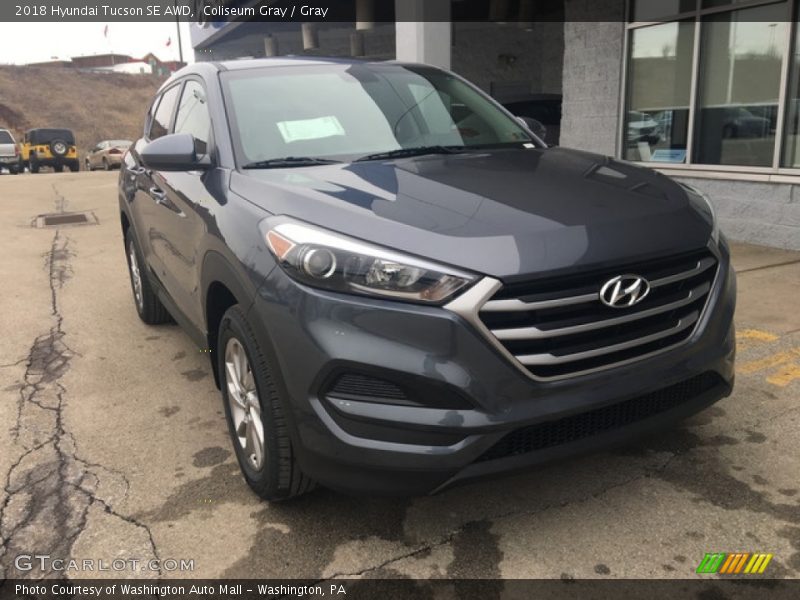 Coliseum Gray / Gray 2018 Hyundai Tucson SE AWD