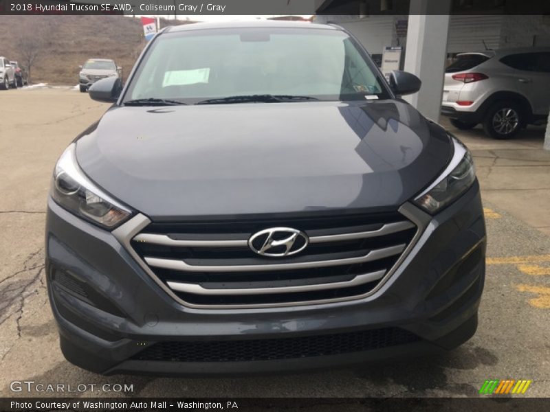 Coliseum Gray / Gray 2018 Hyundai Tucson SE AWD