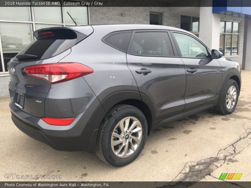 Coliseum Gray / Gray 2018 Hyundai Tucson SE AWD