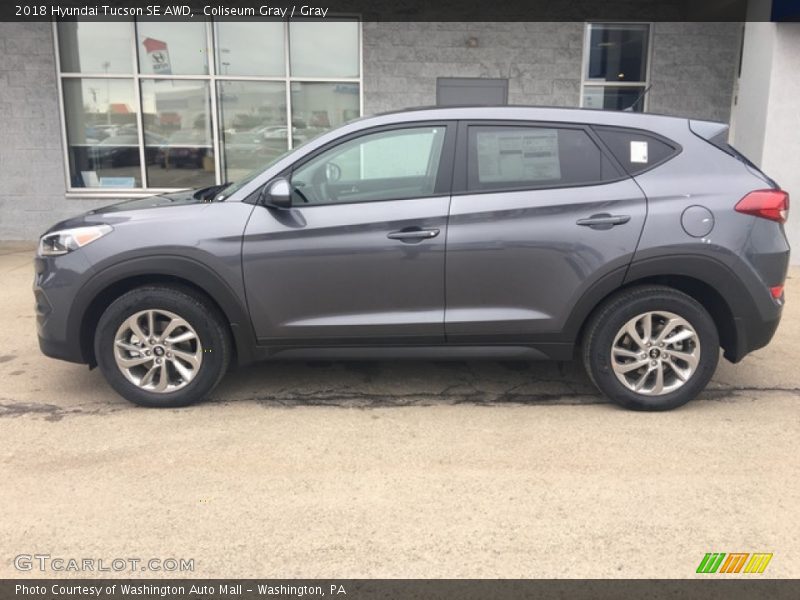 Coliseum Gray / Gray 2018 Hyundai Tucson SE AWD