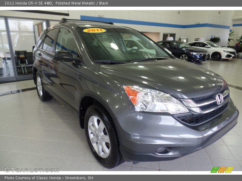 Polished Metal Metallic / Black 2011 Honda CR-V SE 4WD
