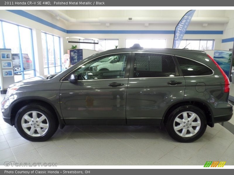 Polished Metal Metallic / Black 2011 Honda CR-V SE 4WD