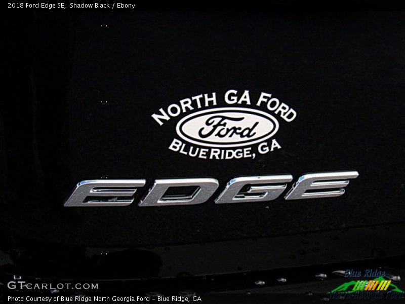 Shadow Black / Ebony 2018 Ford Edge SE