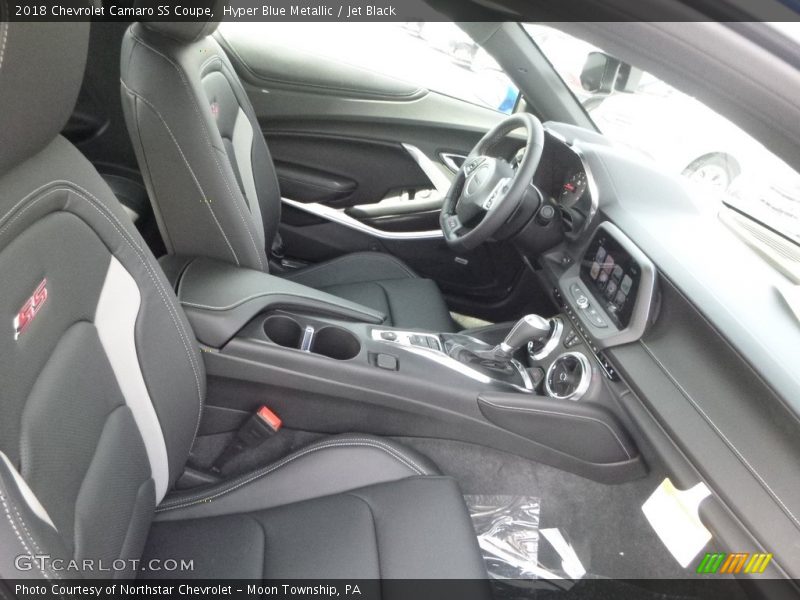 Hyper Blue Metallic / Jet Black 2018 Chevrolet Camaro SS Coupe