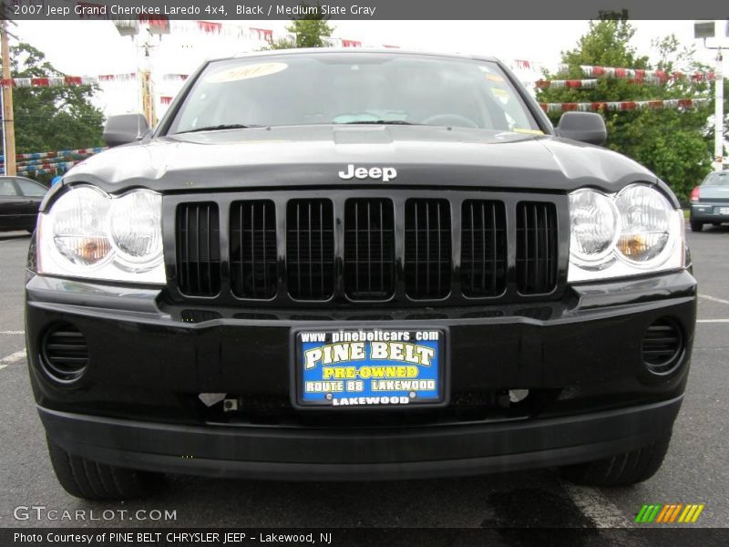 Black / Medium Slate Gray 2007 Jeep Grand Cherokee Laredo 4x4