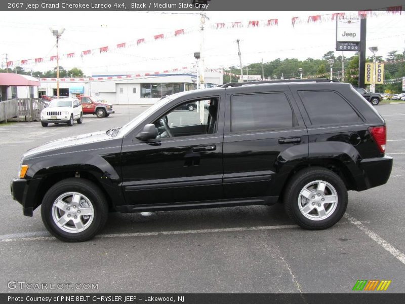 Black / Medium Slate Gray 2007 Jeep Grand Cherokee Laredo 4x4
