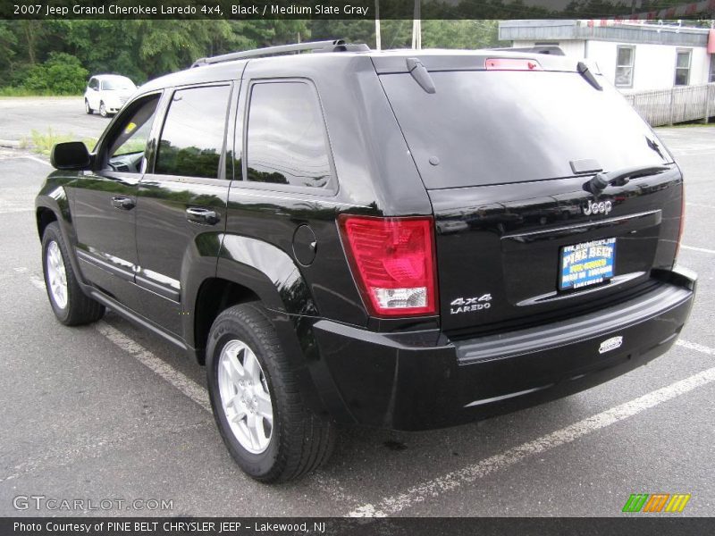 Black / Medium Slate Gray 2007 Jeep Grand Cherokee Laredo 4x4