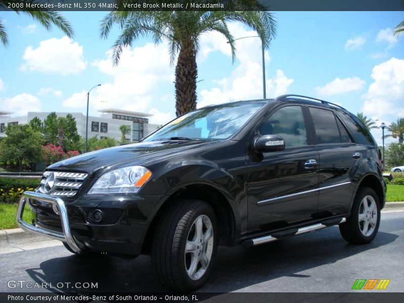 Verde Brook Metallic / Macadamia 2008 Mercedes-Benz ML 350 4Matic