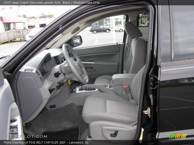 Black / Medium Slate Gray 2007 Jeep Grand Cherokee Laredo 4x4