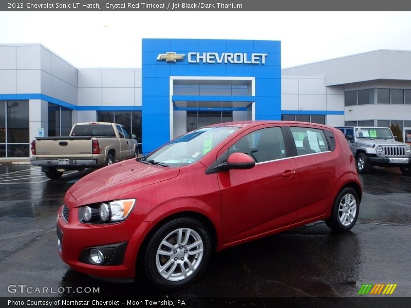 Crystal Red Tintcoat / Jet Black/Dark Titanium 2013 Chevrolet Sonic LT Hatch