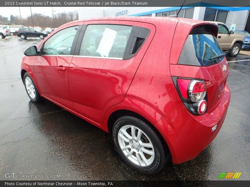 Crystal Red Tintcoat / Jet Black/Dark Titanium 2013 Chevrolet Sonic LT Hatch