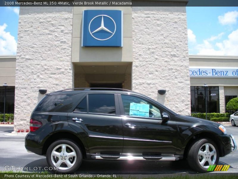 Verde Brook Metallic / Macadamia 2008 Mercedes-Benz ML 350 4Matic