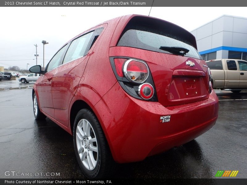 Crystal Red Tintcoat / Jet Black/Dark Titanium 2013 Chevrolet Sonic LT Hatch