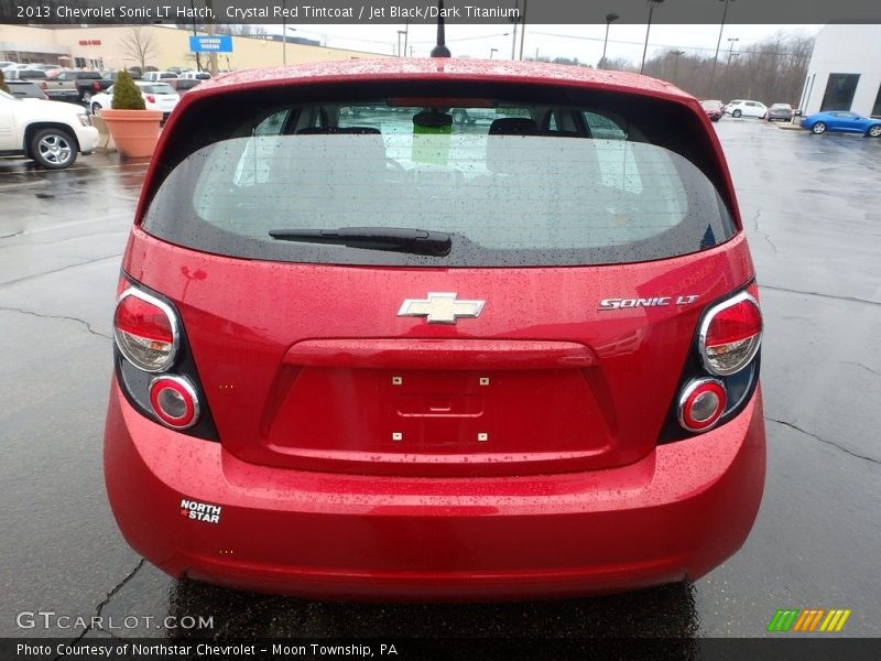 Crystal Red Tintcoat / Jet Black/Dark Titanium 2013 Chevrolet Sonic LT Hatch