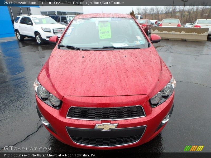 Crystal Red Tintcoat / Jet Black/Dark Titanium 2013 Chevrolet Sonic LT Hatch