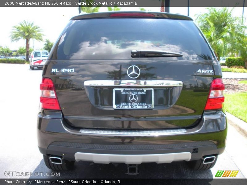 Verde Brook Metallic / Macadamia 2008 Mercedes-Benz ML 350 4Matic