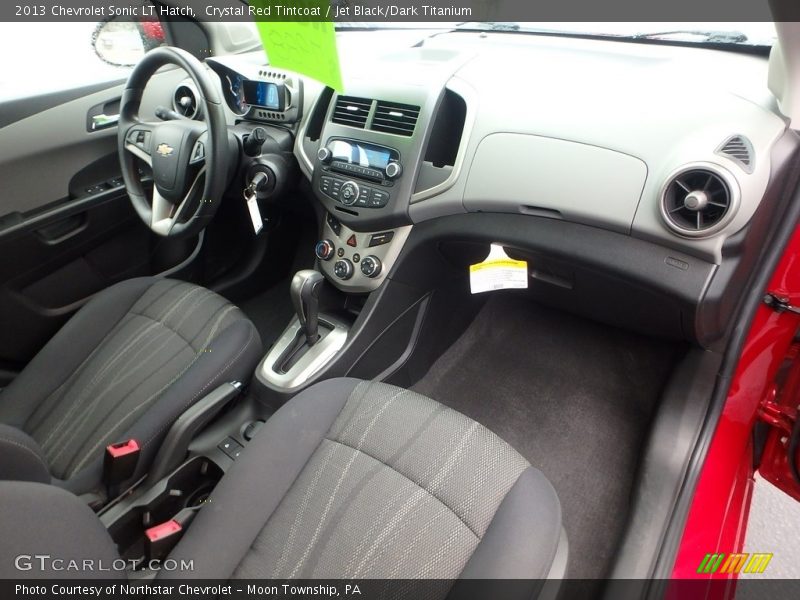 Crystal Red Tintcoat / Jet Black/Dark Titanium 2013 Chevrolet Sonic LT Hatch