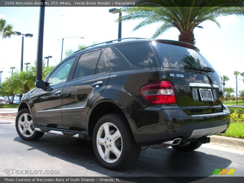 Verde Brook Metallic / Macadamia 2008 Mercedes-Benz ML 350 4Matic