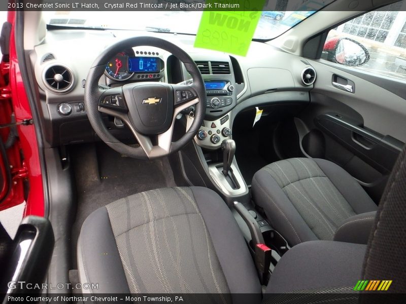 Crystal Red Tintcoat / Jet Black/Dark Titanium 2013 Chevrolet Sonic LT Hatch