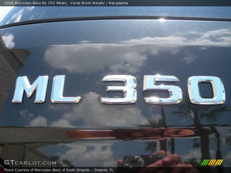 Verde Brook Metallic / Macadamia 2008 Mercedes-Benz ML 350 4Matic