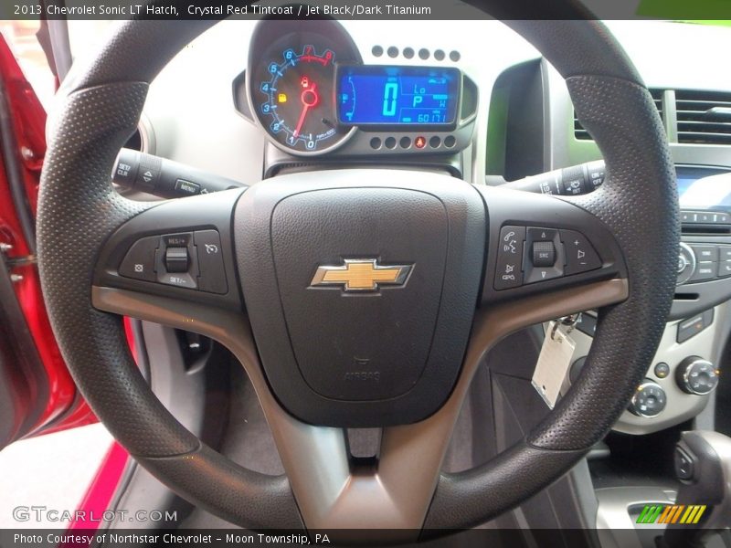 Crystal Red Tintcoat / Jet Black/Dark Titanium 2013 Chevrolet Sonic LT Hatch