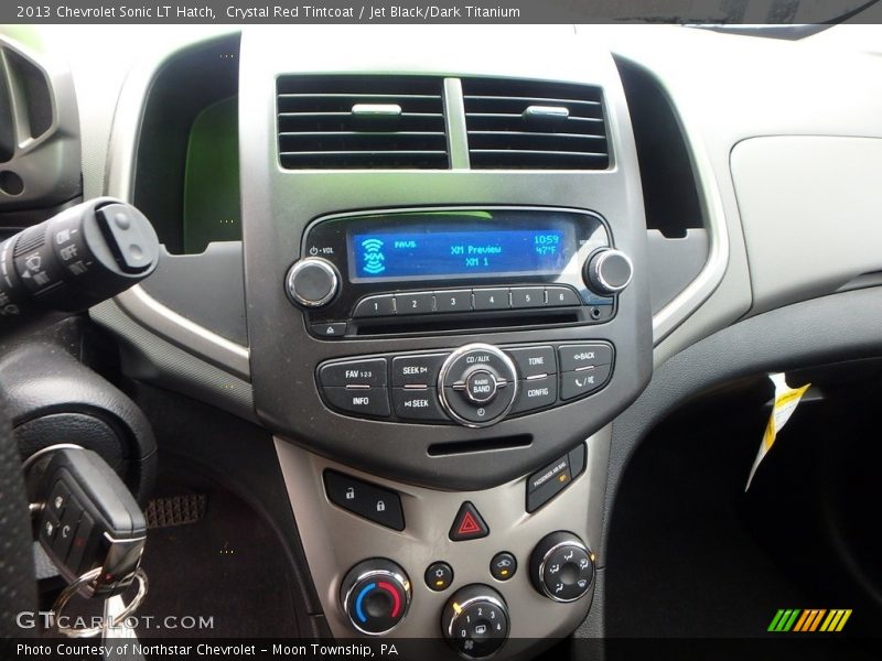Crystal Red Tintcoat / Jet Black/Dark Titanium 2013 Chevrolet Sonic LT Hatch