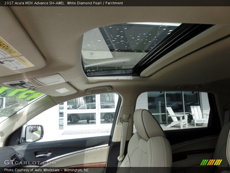 White Diamond Pearl / Parchment 2017 Acura MDX Advance SH-AWD