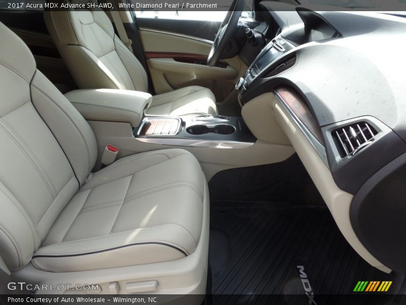 White Diamond Pearl / Parchment 2017 Acura MDX Advance SH-AWD