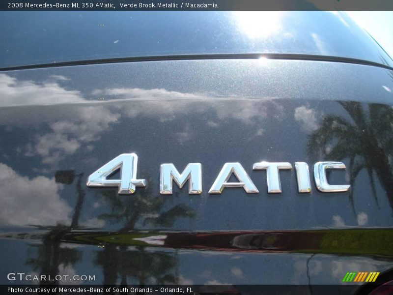 Verde Brook Metallic / Macadamia 2008 Mercedes-Benz ML 350 4Matic