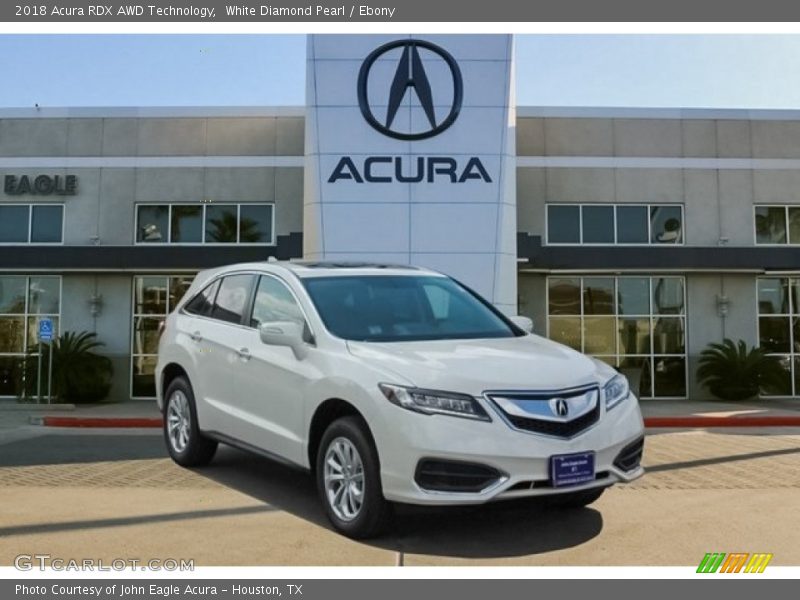 White Diamond Pearl / Ebony 2018 Acura RDX AWD Technology
