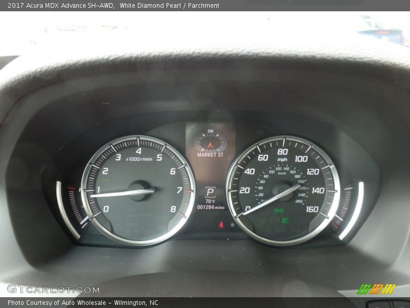 White Diamond Pearl / Parchment 2017 Acura MDX Advance SH-AWD