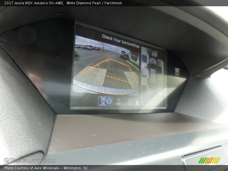 White Diamond Pearl / Parchment 2017 Acura MDX Advance SH-AWD