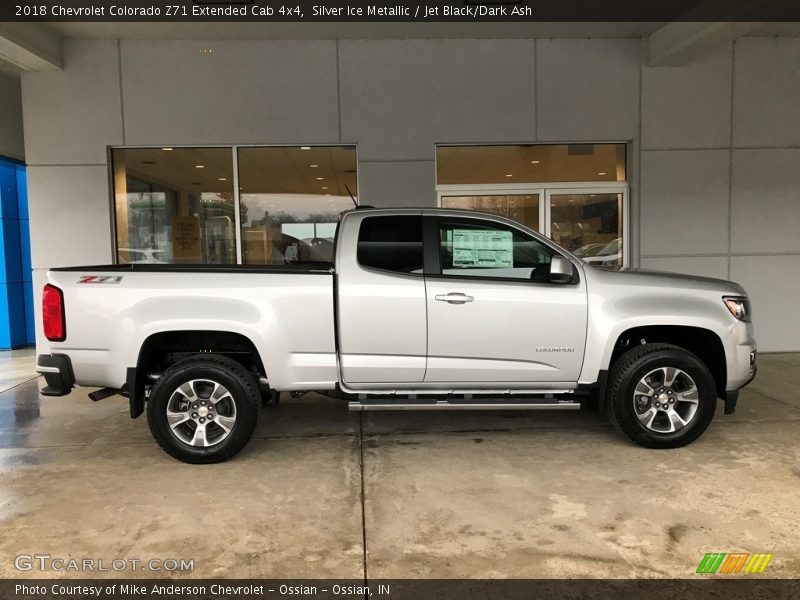 Silver Ice Metallic / Jet Black/Dark Ash 2018 Chevrolet Colorado Z71 Extended Cab 4x4