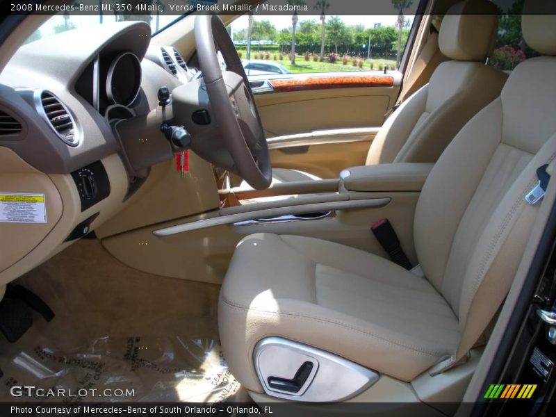 Verde Brook Metallic / Macadamia 2008 Mercedes-Benz ML 350 4Matic