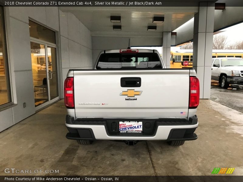 Silver Ice Metallic / Jet Black/Dark Ash 2018 Chevrolet Colorado Z71 Extended Cab 4x4