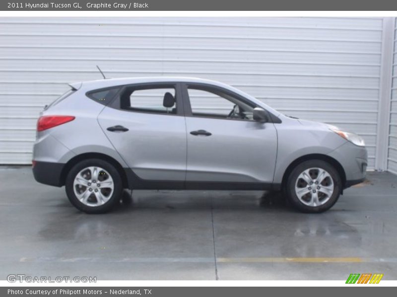 Graphite Gray / Black 2011 Hyundai Tucson GL